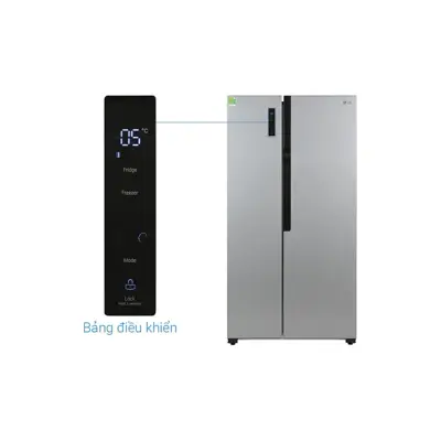 Tủ lạnh LG Inverter 519 lít Side By Side GR-B256JDS